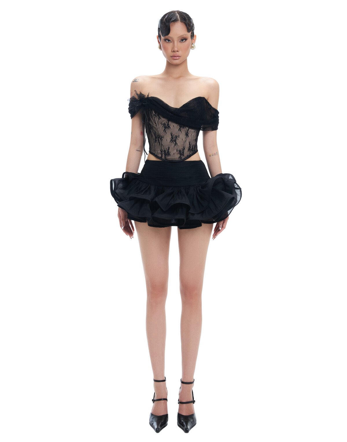 RUFFLE SKIRT