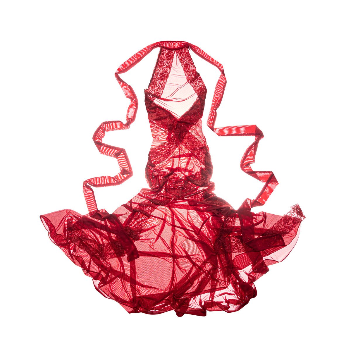 SLICK DRESS ( RED )