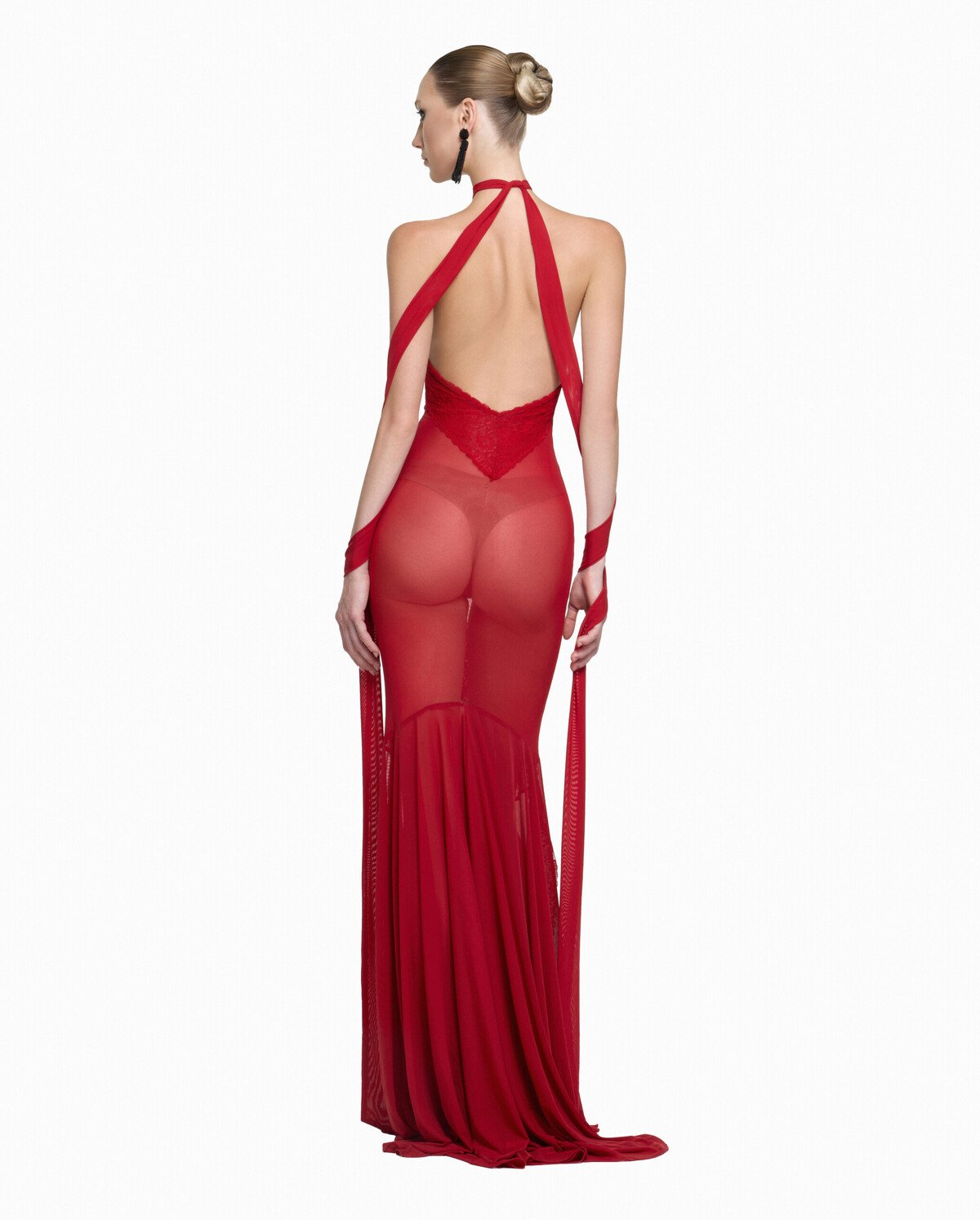 SLICK DRESS ( RED )