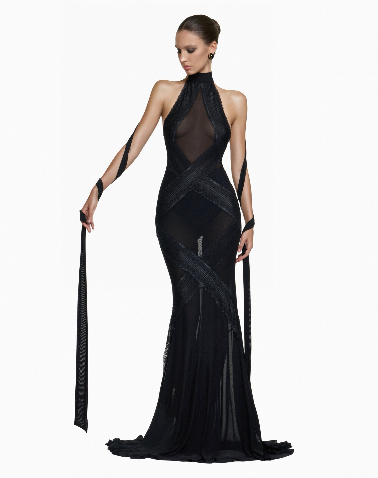 SLICK DRESS ( BLACK )