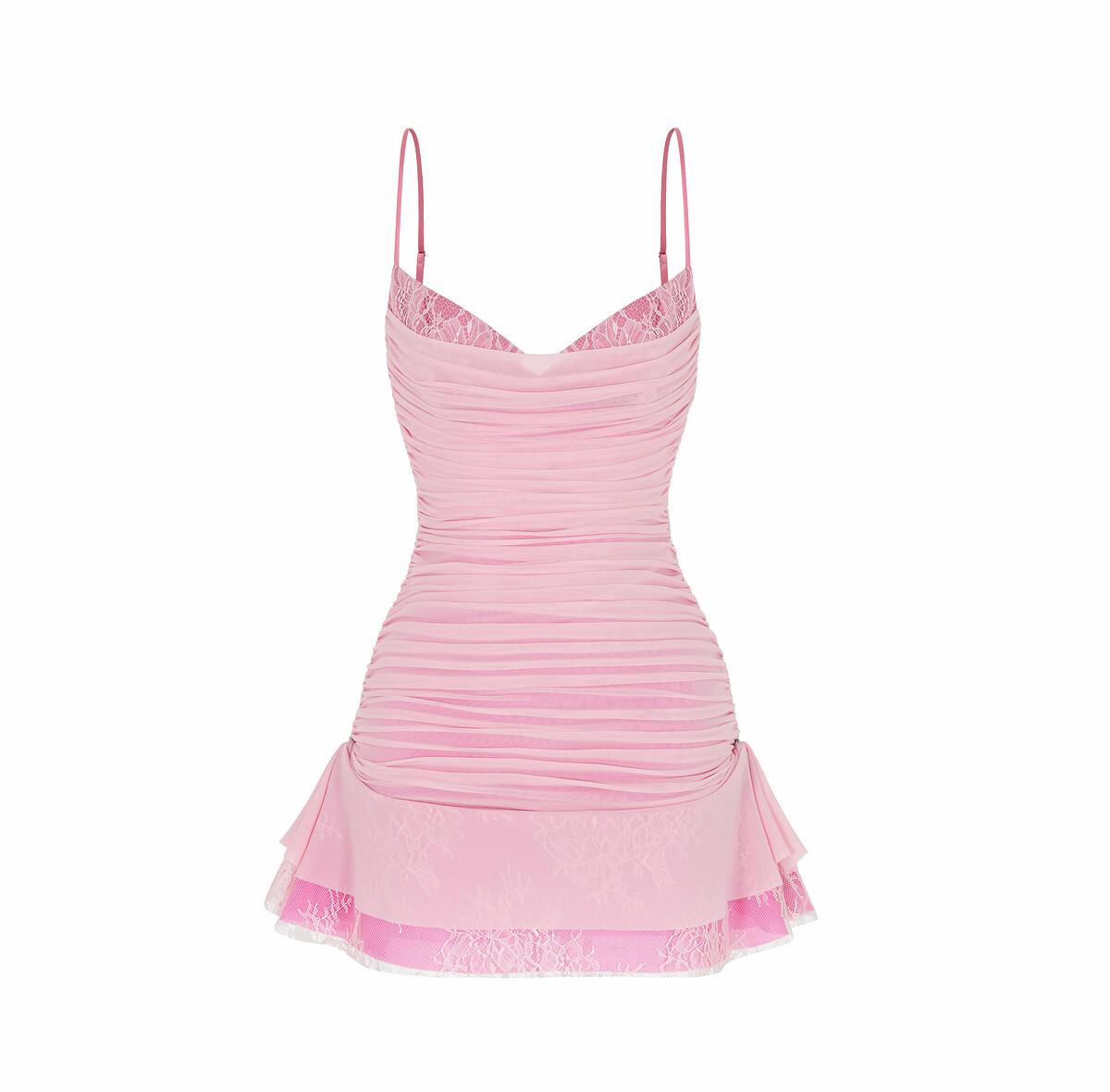 CUT DRESS PINK